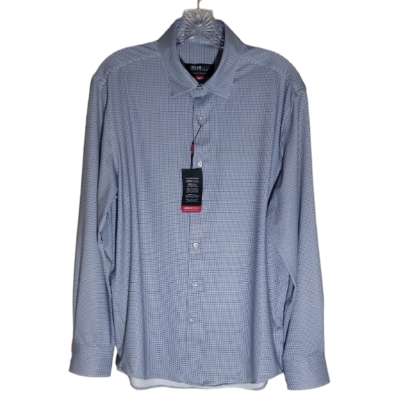 Awearness Kenneth Cole slim fit button down dress shirt size medium - Picture 1 of 11